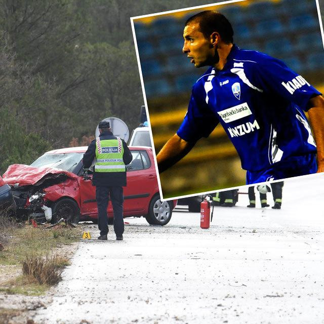 Očevid nesreće kod Šibenika; u pravokutniku Dražen Gović
