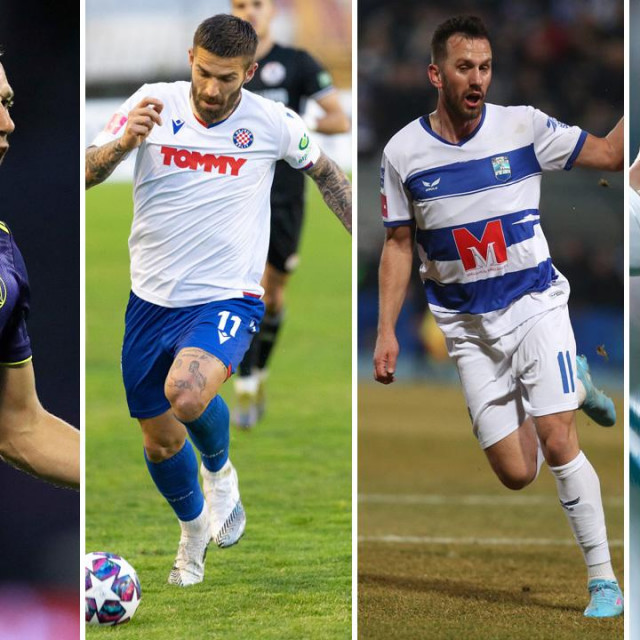 S lijeva na desno: Mislav Oršić, Marko Livaja, Mijo Caktaš i Josip Drmić