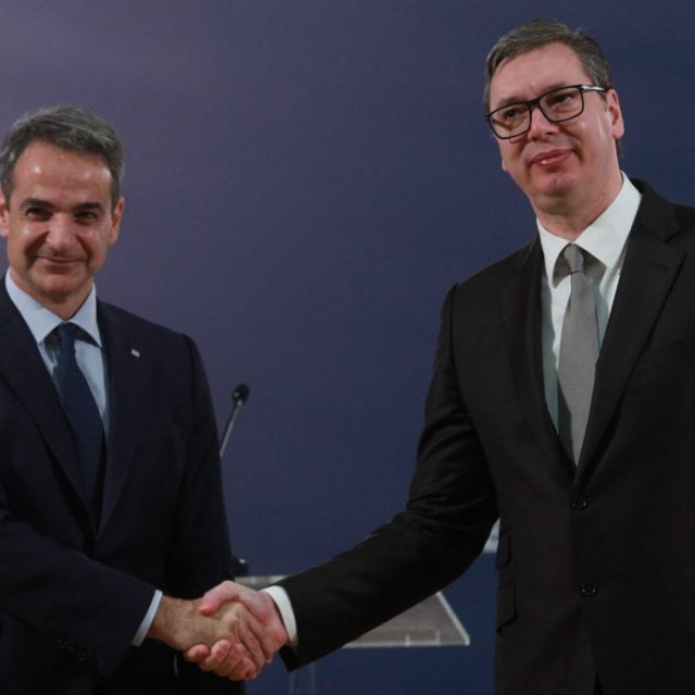 Aleksandar Vučić i Kiriakos Micotakis

