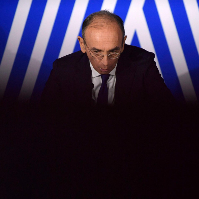 Eric Zemmour tijekom skupa u veljači 2022. godine
