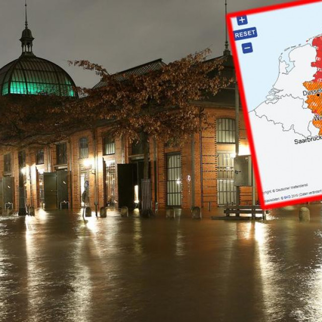 Poplavljena tržnica u Hamburgu (arhivska fotografija)
