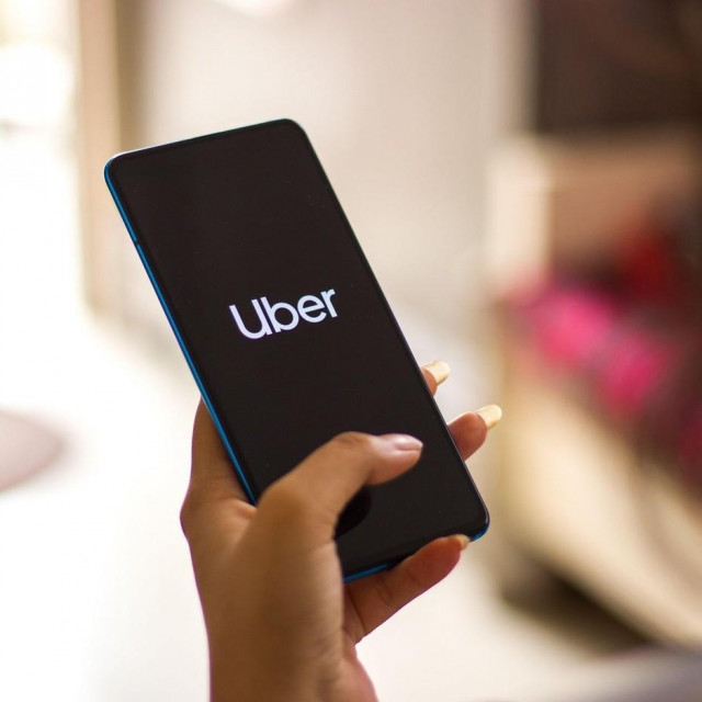 Uber aplikacija, ilustracija 
