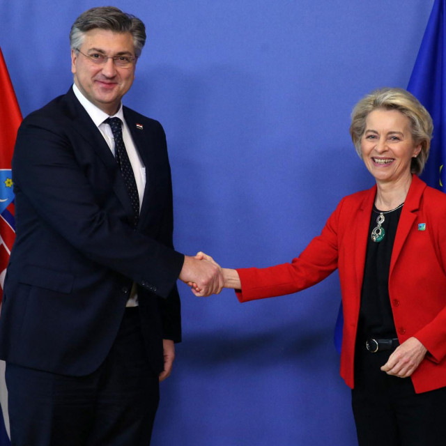 Ursula von der Leyen i Andrej Plenković
