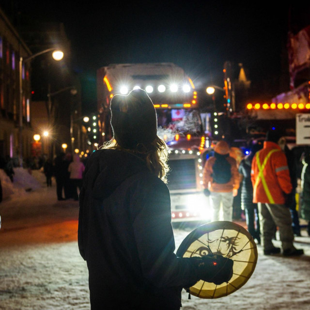 Kamioni ispred parlamenta u Ottawi
