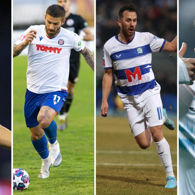 S lijeva na desno: Mislav Oršić, Marko Livaja, Mijo Caktaš i Josip Drmić
