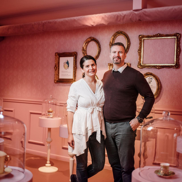 Vlasnici muzeja čokolade i organizatori Dani čokolade, slastica i kave Ružica Božić Cerovac i Domagoj Cerovac.
