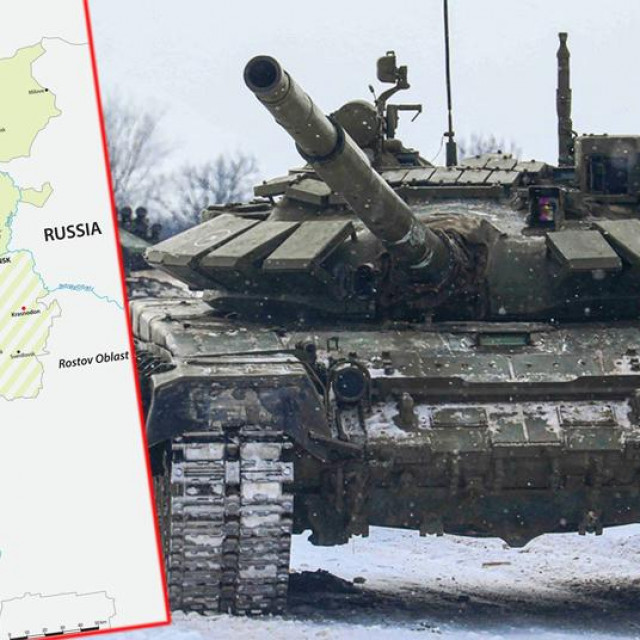 Ruski tenkovi idu prema Donjecku
