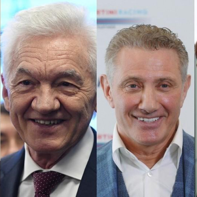 Leonid Mikelson, Genadij Timčenko, Boris Rotenberg i Igor Rotenberg (s lijeva na desno)