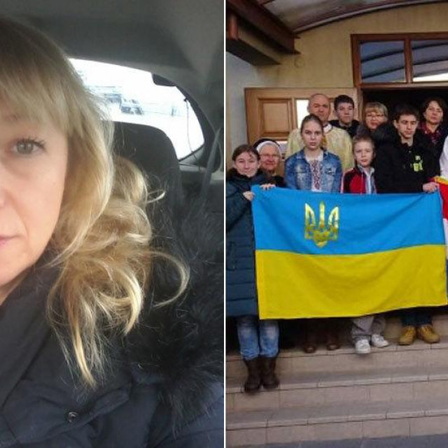 Oksana Martinjuk i skupina Ukrajinaca iz Osijeka
