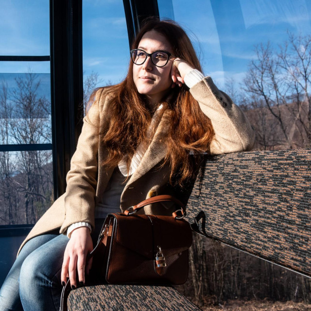 Novinarka Jutarnjeg u vožnji Žičarom
