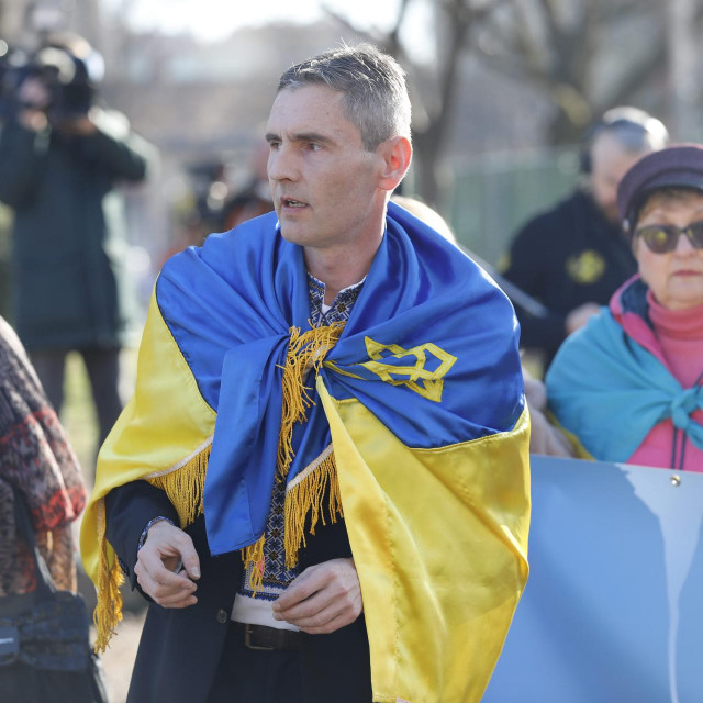 Prosvjed Ukrajinaca u Zagrebu
