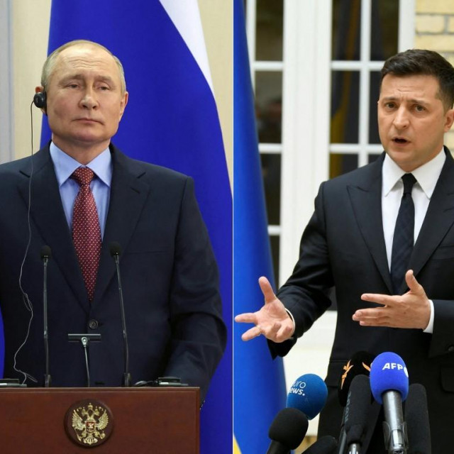Vladimir Putin i Volodimir Zelenski
