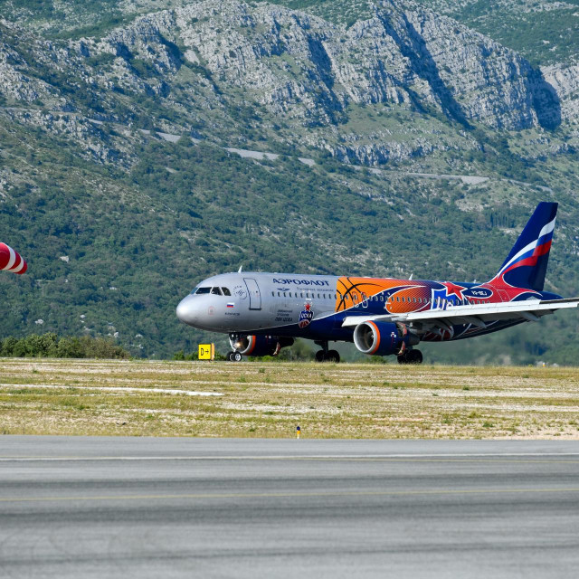 Zrakopolov Aeroflota u Dubrovniku
