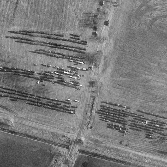 Ruske snage u Bjelorusiji, satelitska snimka
