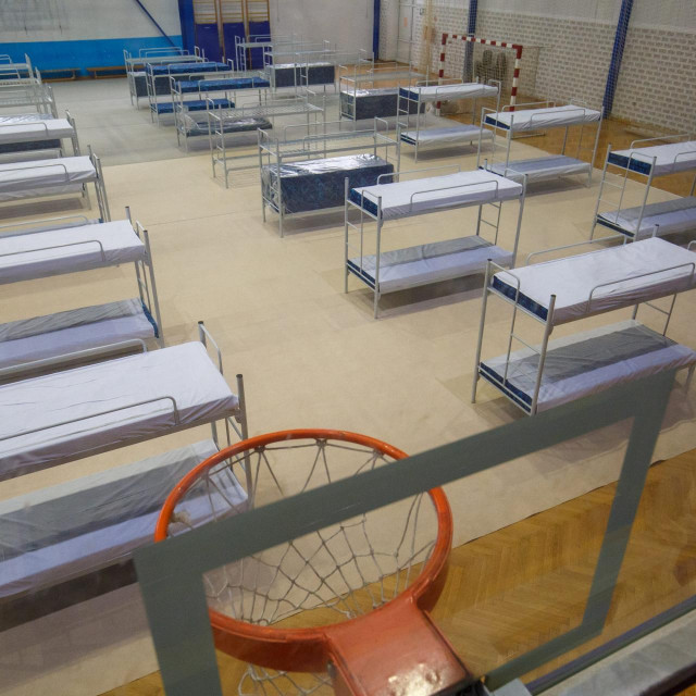 Sportska dvorana Jug 2 u Osijeku spremna je za prihvat izbjeglica iz Ukrajine