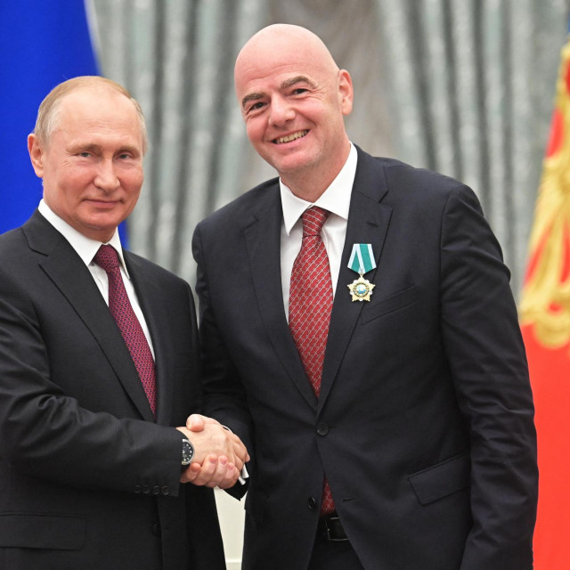 Putin i Infantino
