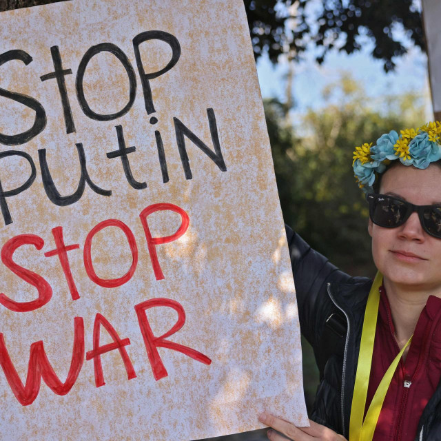 Prosvjed protiv rata u Ukrajini / Ilustracija
