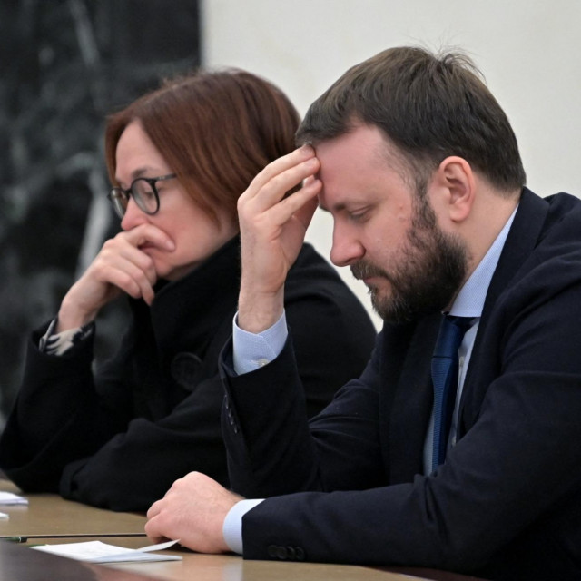 Elvira Nabiullina i Maksim Oreškin