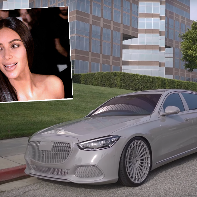 Kim Kardashian i njen Mercedes-Mybach
