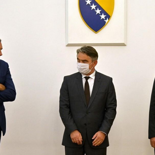 Milorad Dodik, Željko Komšić i Šefik Džaferović (arhiva)
