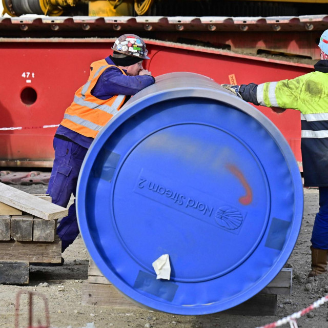 Radnici na izgradnji Sjevernog toka 2
