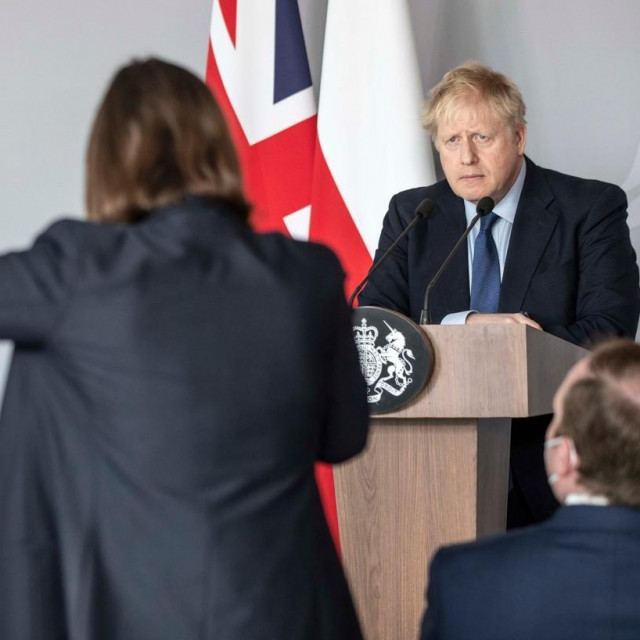 Boris Johnson i Daria Kaleniuk
