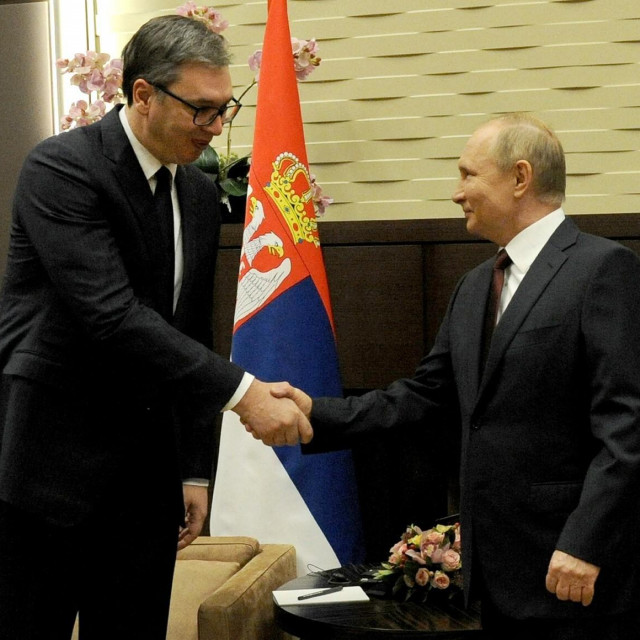 Aleksandar Vučić i Vladimir Putin 

