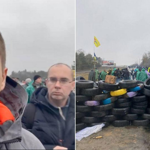 Blokada na ulazu u Energodar