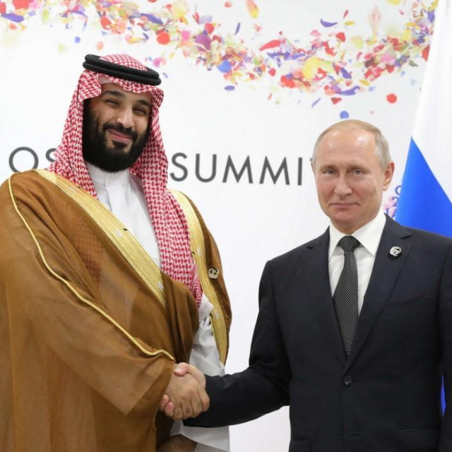 Saudijski prijestolonasljednik Mohammed bin Salman i ruski predsjednik Vladimir Putin

