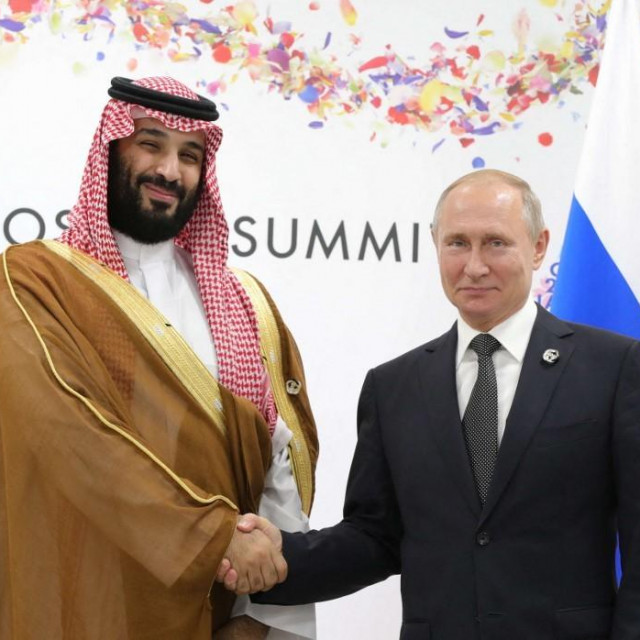 Saudijski prijestolonasljednik Mohammed bin Salman i ruski predsjednik Vladimir Putin; ilustracija
