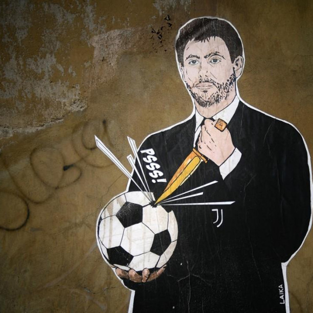 Grafit koji prikazuje Andreu Agnellija
