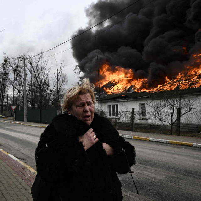 Posljedice raketiranja Irpina
