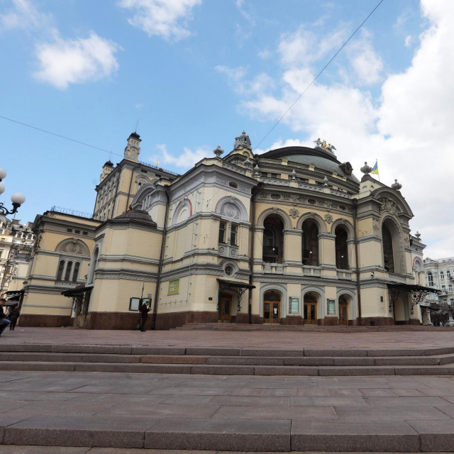 April 19, 2021, Kyiv, Ukraine: KYIV, UKRAINE - APRIL 19, 2021 - The 1901 building houses the Taras Shevchenko National Opera and Ballet Theatre in Kyiv, capital of Ukraine.,Image: 606688412, License: Rights-managed, Restrictions:, Model Release: no, Credit line: Yuliia Ovsiannikova/Zuma Press/Profimedia
