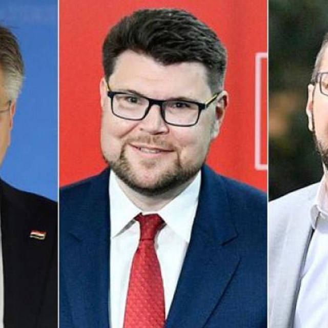 Andrej Plenković, Peđa Grbin, Tomislav Tomašević
