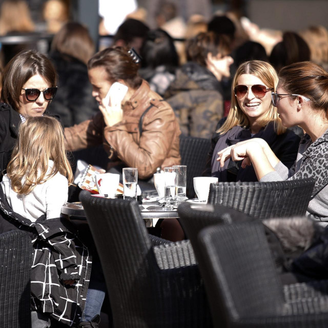 Kava na Cvjetnom trgu u Zagrebu
