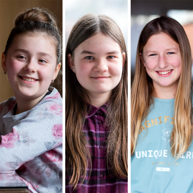 Dora Dasović, Marta Krajač i Lara Kuzminović
