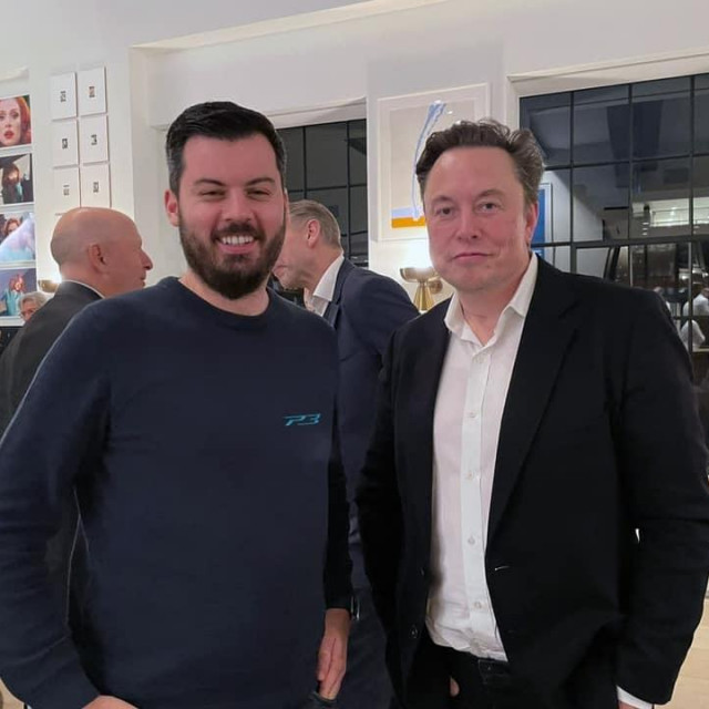 Mate Rimac i Elon Musk
