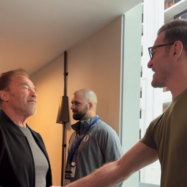 Arnold Schwarzenegger i Stipe Miočić