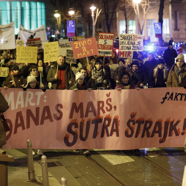 Noćni marš u Zagrebu
