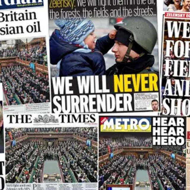 Naslovnice britanskih medija, 9.3.2022.
