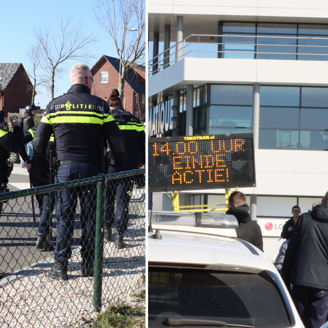 Policija ispred benzinske postaje TinQ
