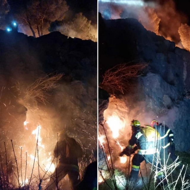 Požar iznad Sumpetra Jesenica
