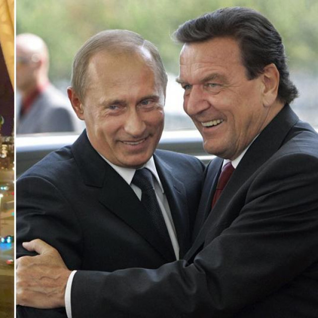 Soyeon Schröder-Kim, Vladimir Putin i Gerhard Schröder
