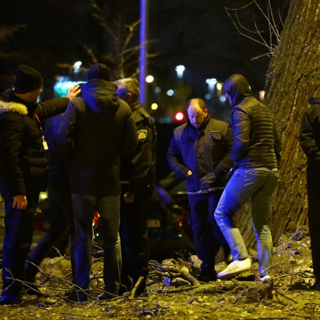 policijski očevid nakon pada drona na Jarunu
