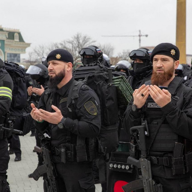 Ramzan Kadirov uoči odlaska čečenskih snaga u Ukrajinu
