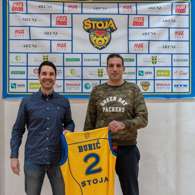 Damir Burić i predsjednik KK Stoja, Šime Vidulin
