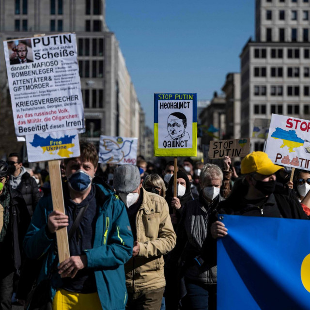 Demonstracije protiv rata u Rusiji u Berlinu 
