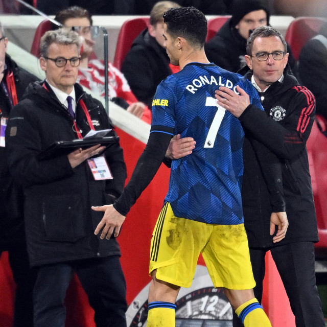 Ralf Rangnick i Cristiano Ronaldo
