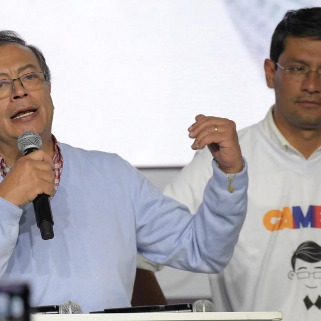 Gustavo Petro održao govor nakon odličnih rezultata na izborima.
