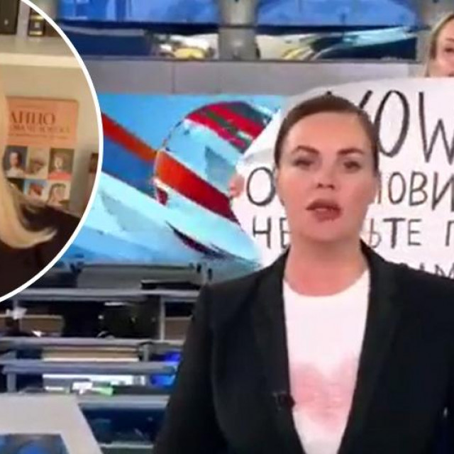 Urednica izvela sabotažu u večernjem dnevniku na ruskoj državnoj teleiviziji
